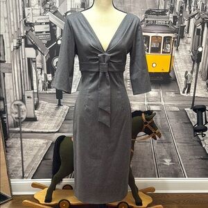 Alexander McQueen Elegant Gray Women's Dress new